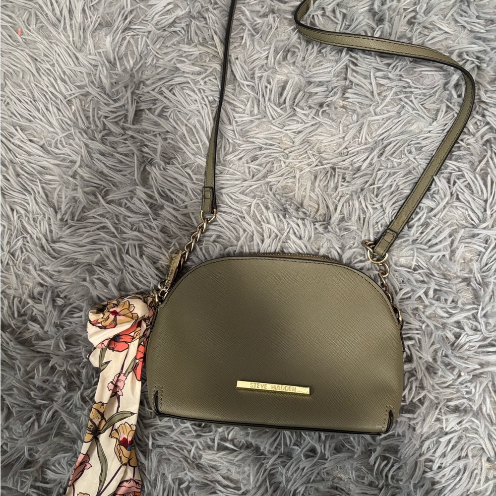 Steve Madden Sage Crossbody Bag with Floral Scarf